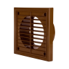 Image of External Terminations Louvre Grilles with 100mm Ø Spigot - Brown