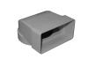 Rigid Ducting - Elbow Bend with 125mm Spigot - System 60 - 204 x 60mm Image of Rigid Ducting - Elbow Bend with 125mm Spigot - System 60 - 204 x 60mm