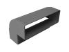 Rigid Ducting - Vertical 90° Bend - System 60 - 204 x 60mm Image of Rigid Ducting - Vertical 90° Bend - System 60 - 204 x 60mm
