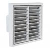 Rigid Ducting - Louvred Grille with Flyscreen - System 54 - 110 x 54mm Image of Rigid Ducting - Louvred Grille with Flyscreen - System 54 - 110 x 54mm