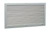 Image of Non-Vision Door Grille & Matching Flange - Silver - 600 x 150mm