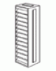 Image of Rigid Ducting - Soldier Louvred Grille - White